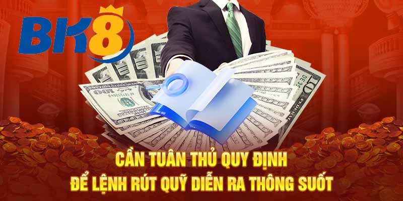 Quy trình rút tiền tại BK8